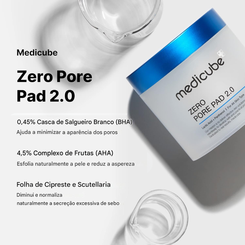 MEDICUBE Zero Pore Pad 2.0 e Zero Pore Pad Mild – Pele lisa, poros invisíveis