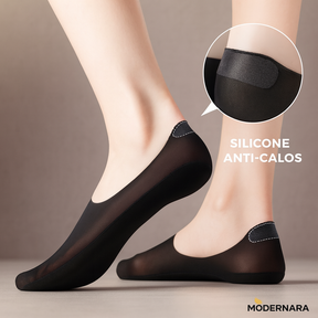 Meias Invisíveis Ortopédicas Antiderrapantes Femininas – Conforto e Segurança | Modernara