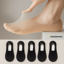Meias Invisíveis Ortopédicas Antiderrapantes Femininas – Conforto e Segurança | Modernara