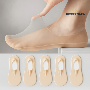 Meias Invisíveis Ortopédicas Antiderrapantes Femininas – Conforto e Segurança | Modernara