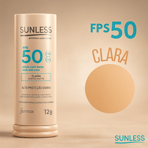 Protetor Solar Facial com Base FPS 50 Matte | Sunless  Modernara