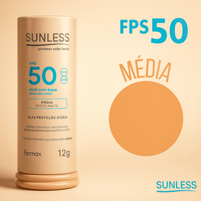 Protetor Solar Facial com Base FPS 50 Matte | Sunless  Modernara