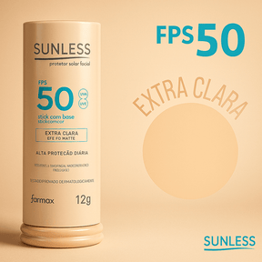 Protetor Solar Facial com Base FPS 50 Matte | Sunless  Modernara