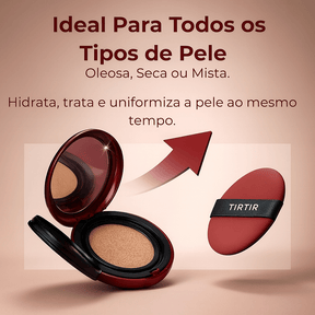 Base Cushion Clareador TIRTIR - Protetor Solar e Maquiagem Longa Duração - Original