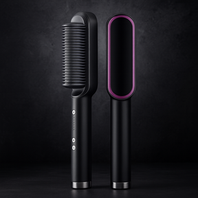 Escova Alisadora Bivolt 5 em 1 – Alisa, Modela, Hidrata e Remove o Frizz em Minutos | Modernara