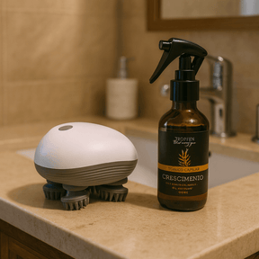 Massageador Elétrico para Couro Cabeludo / Crescimento e Nutrição Natural