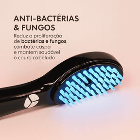 Escova de Terapia Capilar Anti-queda com LED 4 em 1