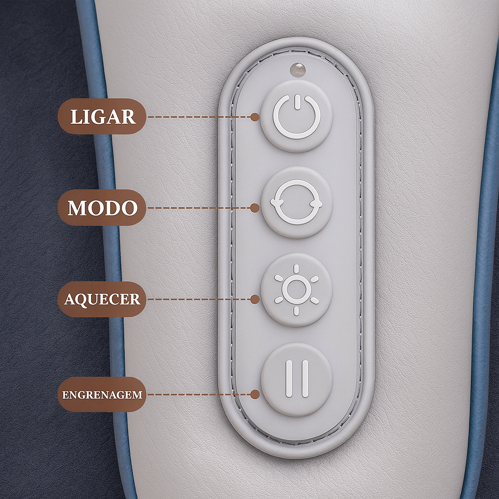 Massageador de Pescoço Inteligente com Calor e Compressão – RelaxPro Sense