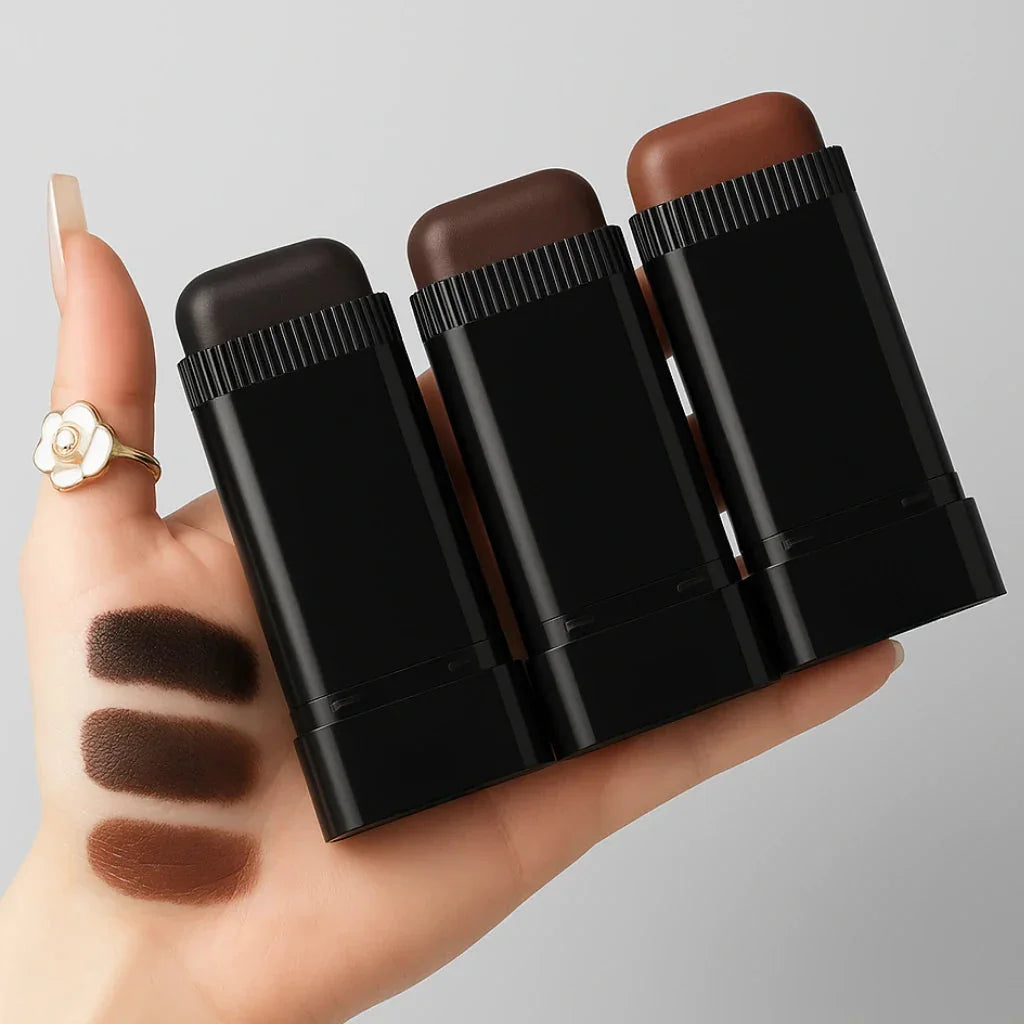 Caneta de Pente para Cobrir Cabelos Brancos Instantaneamente – Preta e Natural, à Prova d’Água – [Modernara]