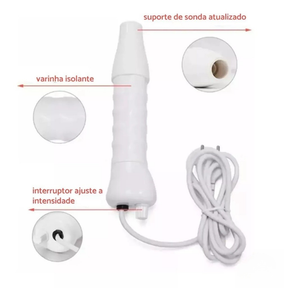 Aparelho de Alta Frequência Portátil Bivolt – Limpeza Facial, Antiacne e Antirrugas Profissional – Modernara