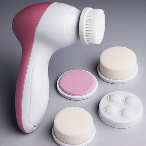 Escova de Limpeza Facial 5 em 1 com Massageador Elétrico – Pele Macia e Radiante – MODERNARA
