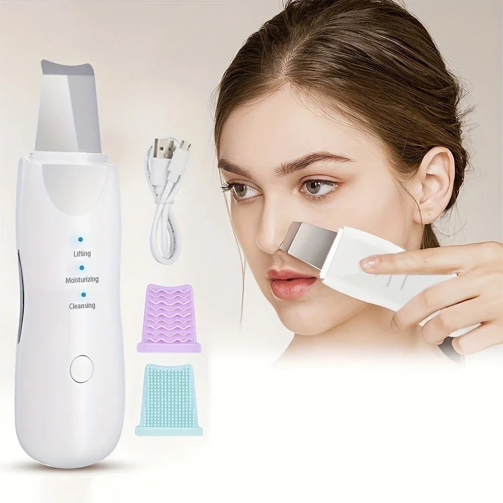 Aparelho de Peeling Ultrassônico Facial 3 em 1 – PureLift SkinWave